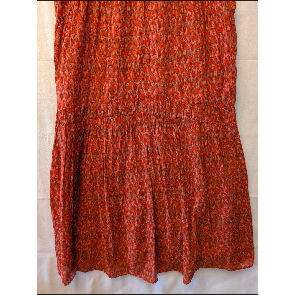 Joie Tea Rose Cotton Tiered V-Neck Midi Dress JE6001PR Mens L - Picture 7 of 13